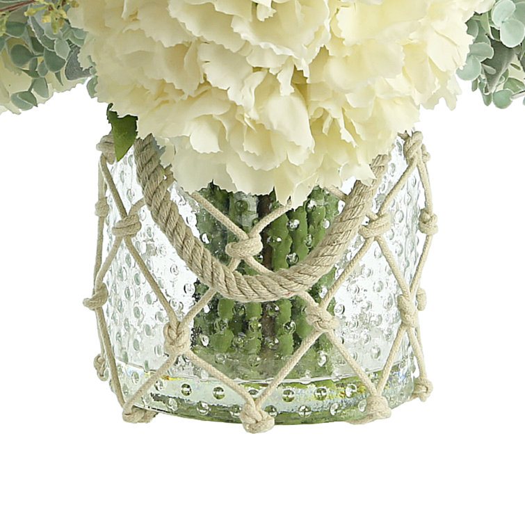 Creative Displays, Inc. Mixed Arranged in Glass Vase with Rope Accent